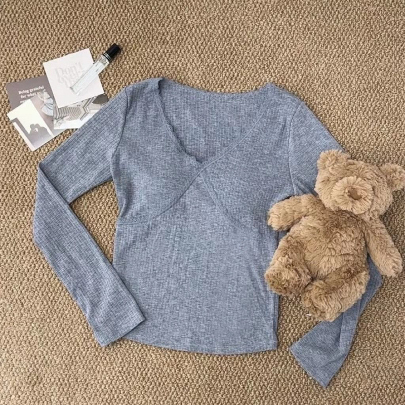 그레이 [엄선된 긴팔-고품질]