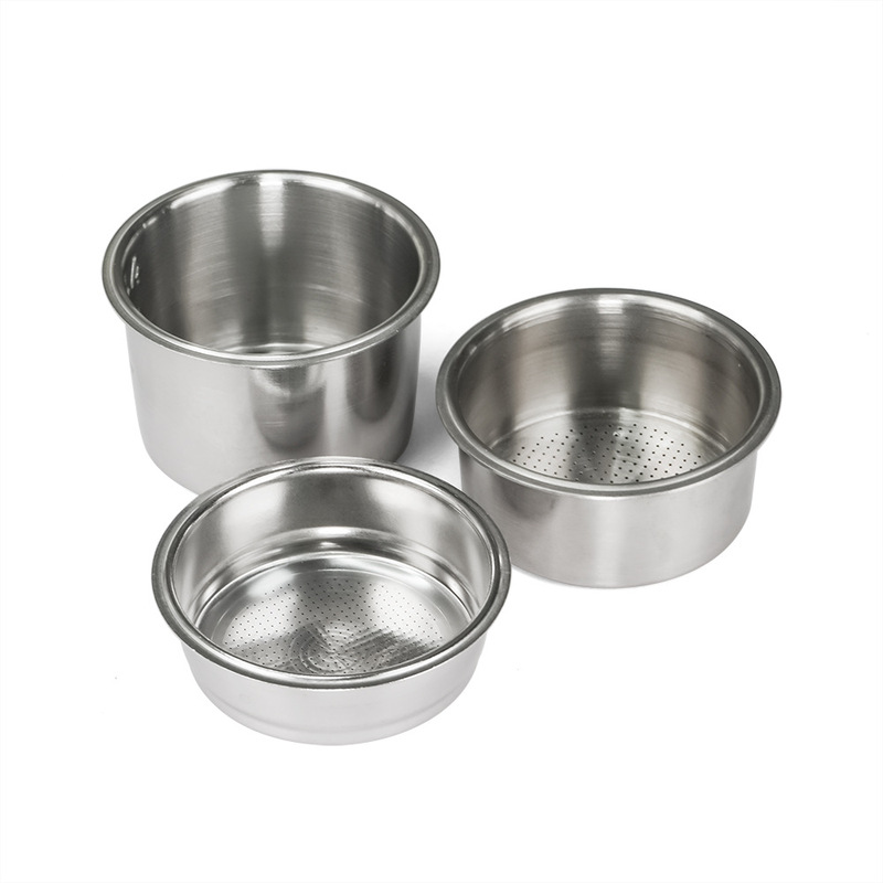 New 51mm Coffee Machine Single Cup, Double Cup, 4-Cup Filter, Multi-Hole, Pressure-Free American-Style Stainless Steel Single-Layer Powder Tray New 51mm Coffee Machine Single Cup, Double Cup, 4-Cup Filter, Multi-Hole, Pressure-Free American-Style Stainless Steel Single-Layer Powder Tray