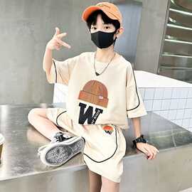 童装男童夏装套装2025新款中大童夏季薄款短袖儿童两件套衣服超酷