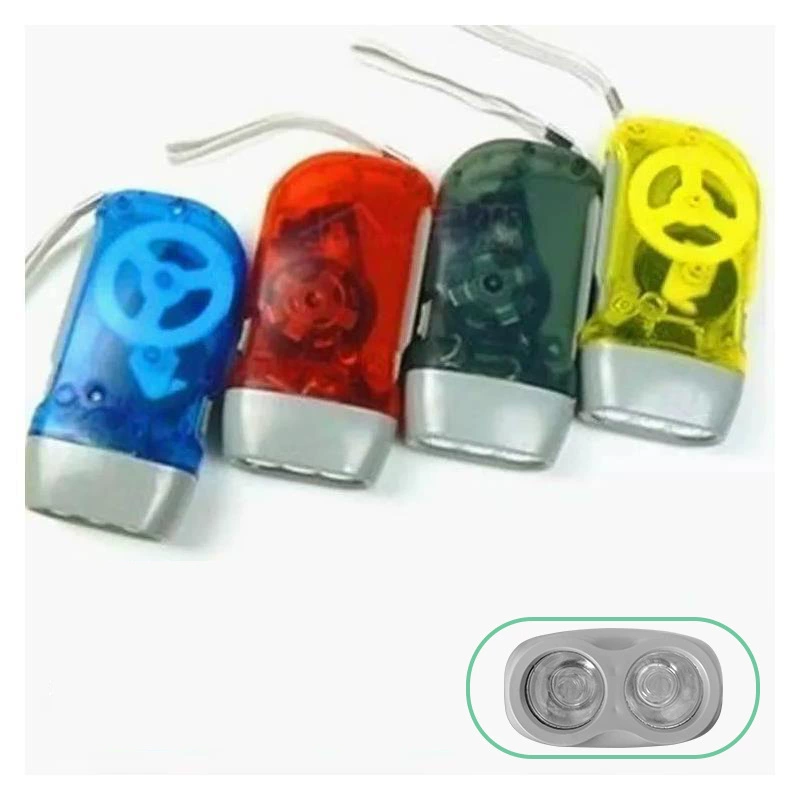 Светодиодный ручное давление трения генераторная лампа пластиковый аварийный портативный ультраяркий фонарик рекламный подарок завод прямых продаж