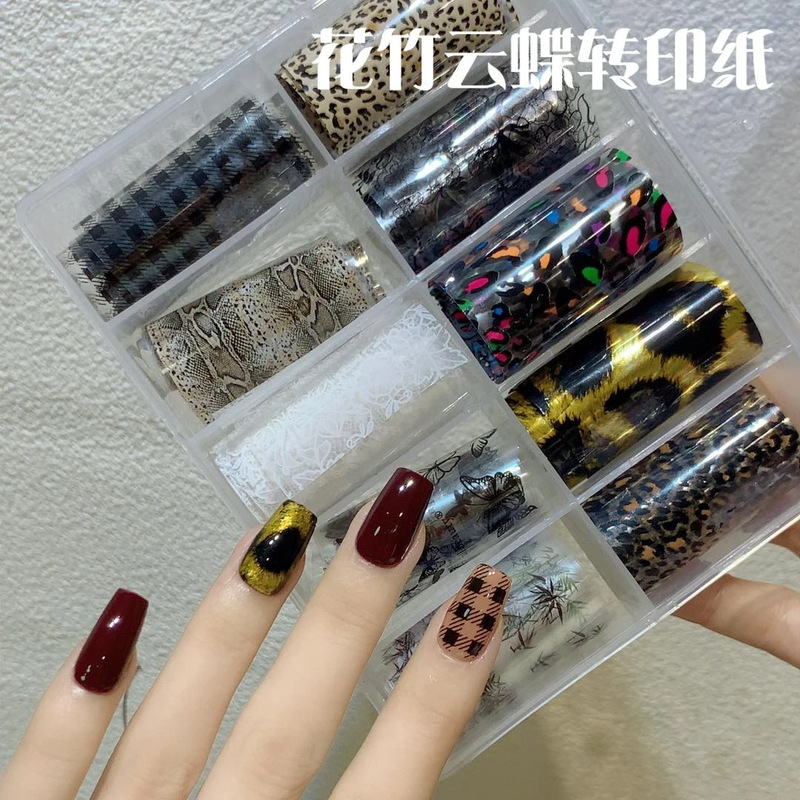 New Internet Red Nail Art Flower Bamboo Cloud Butterfly Transfer Paper Chinese Style National Style Window Flower Leopard Butterfly Nail Decoration Wholesale New Internet Red Nail Art Flower Bamboo Cloud Butterfly Transfer Paper Chinese Style National Style Window Flower Leopard Butterfly Nail Decoration Wholesale