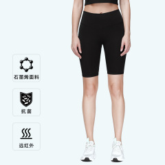 2024 Spring Graphene Yoga Pants Antibacterial Leggings Fitness Shaping Pants High-Waist Unisex Medium Sports Tight Shorts