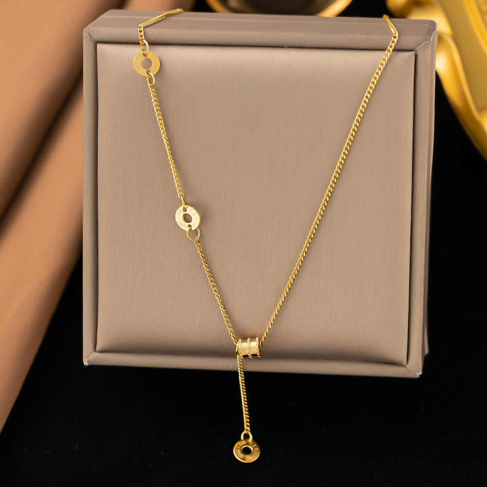 【XLH1106】작은 허리 목걸이 골드