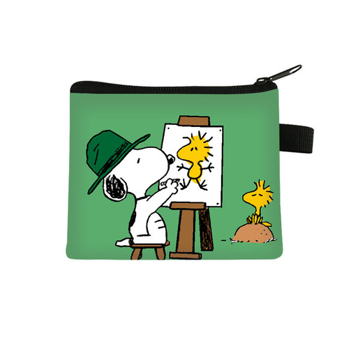 Spring Style Snoopy Zero Wallet for Students, Cute and High-End, Instagram Style Card Holder, Beautiful and Instagram Compliant Bag, Cross-Border