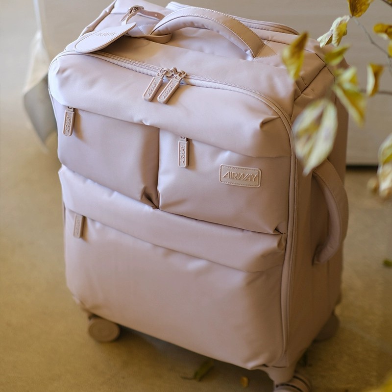 airway2025差旅套装超轻牛津布箱小仙女速开20寸登机箱防泼溅软箱