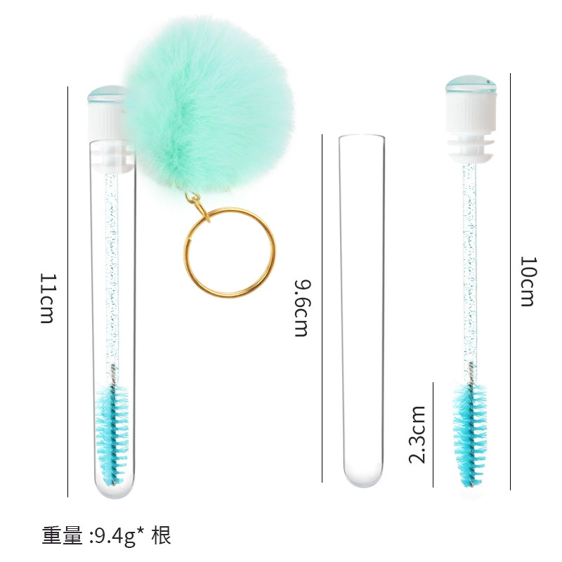 Disposable curly brush for eyelashes