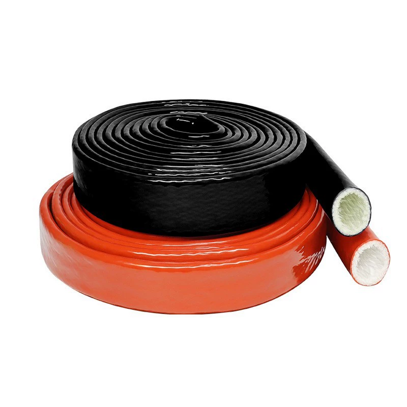 Жаростойкий огнеупорный корпус из утолщенной силиконовой резины и стекловолокна, огнеупорная и огнестойкая защитная трубка для проводов и кабелей