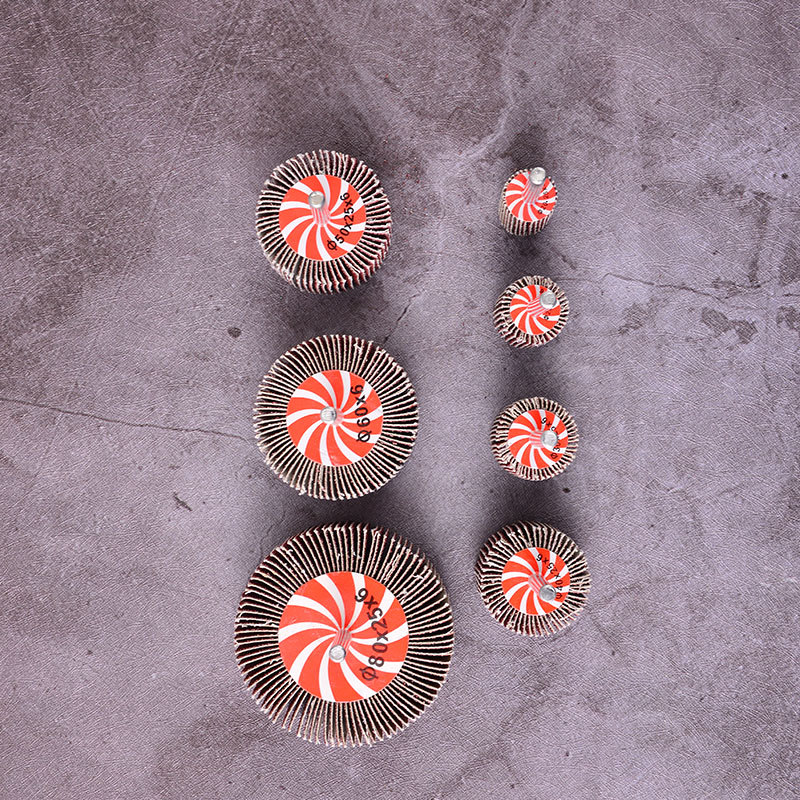 cabeza de molienda de obturación con mango de metal desoxidable pulido tela abrasiva cabeza de molienda de 6MM cilindro impulsor de eje con mango