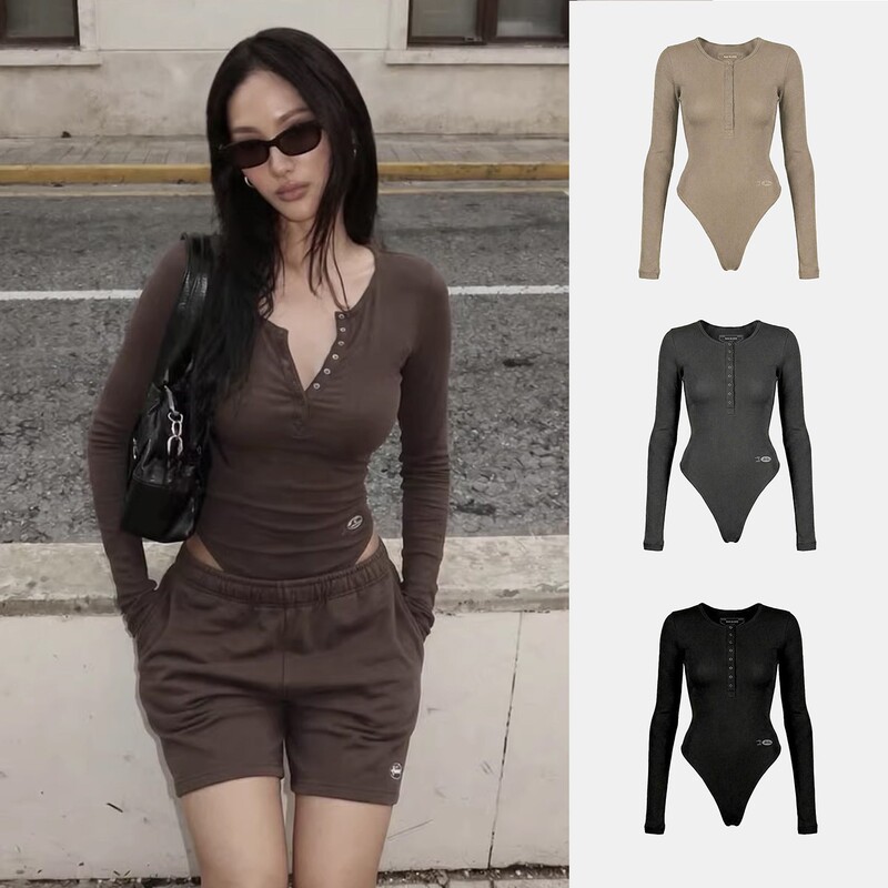 Badblood Bcac Series American-Style Spicy Girl Long-Sleeved Jumpsuit for Women, Niche Sexy Slim-Fit Workwear Jumpsuit Badblood Bcac Series American-Style Spicy Girl Long-Sleeved Jumpsuit for Women, Niche Sexy Slim-Fit Workwear Jumpsuit