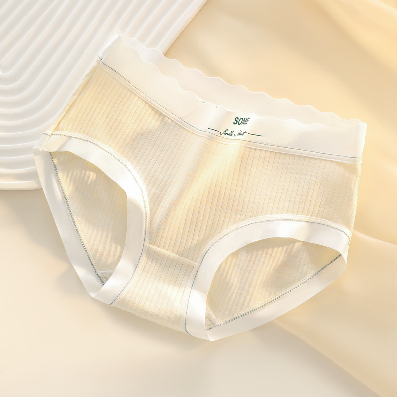 Bragas mujer antibacteriano transpirable entrepierna cintura media dulce niña gran tamaño pantalones cortos triangulares cabeza cómoda sin costuras ropa interior para mujer algodón