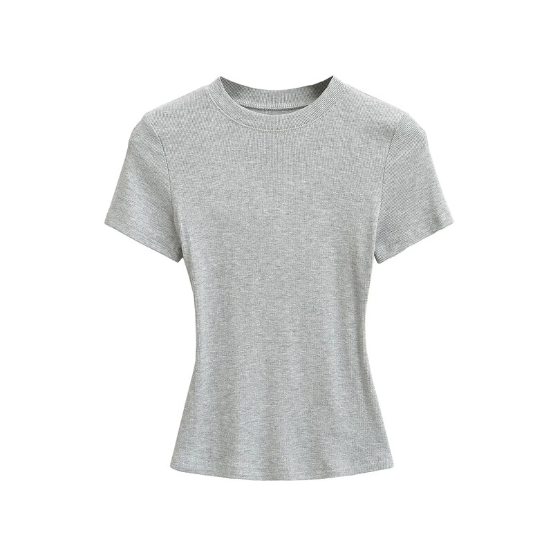 European and American Style Basic Short-Sleeve T-Shirt for Women, 2026 Summer New Hot Girl Style, Slim Fit, Stretchy, Slimming Base Shirt Top European and American Style Basic Short-Sleeve T-Shirt for Women, 2026 Summer New Hot Girl Style, Slim Fit, Stretchy, Slimming Base Shirt Top
