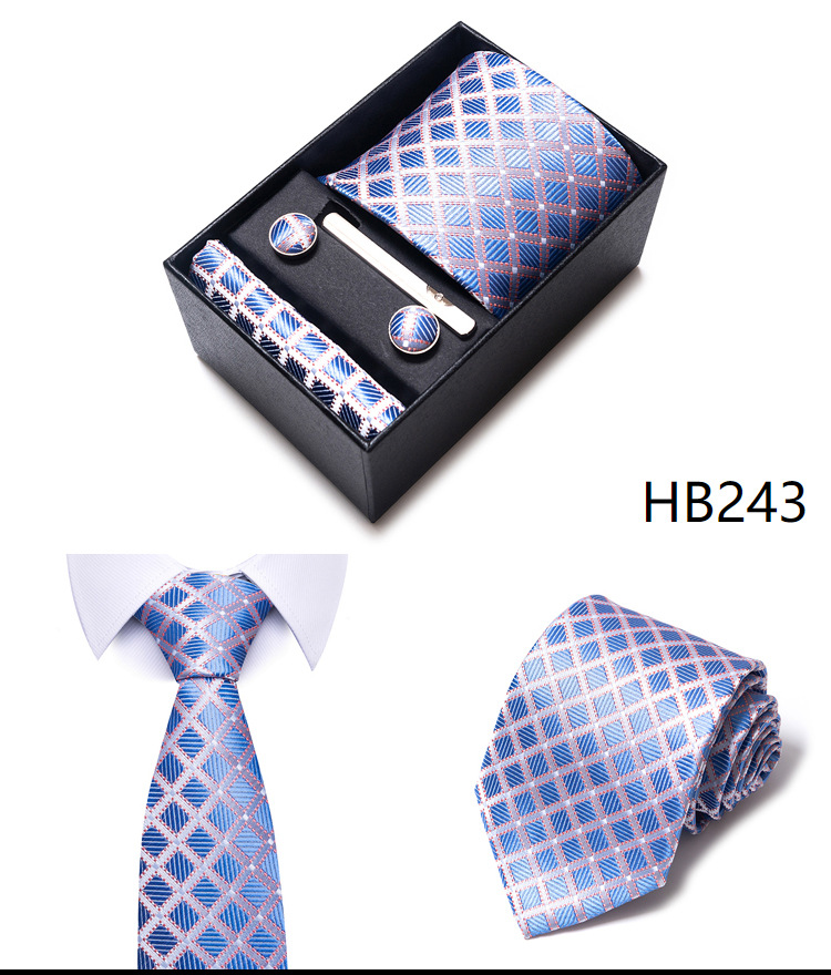 Simple Style Geometric Solid Color Polyester Yarn Men's Cufflinks Lavalier Tie display picture 42
