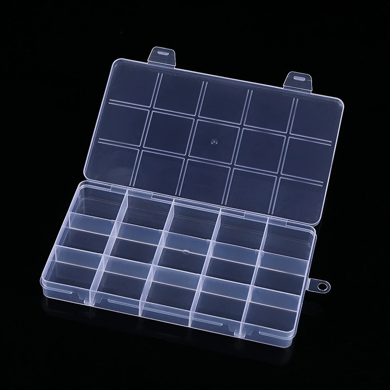 15 сеток фиксированная пластиковая коробка для хранения ювелирных изделий