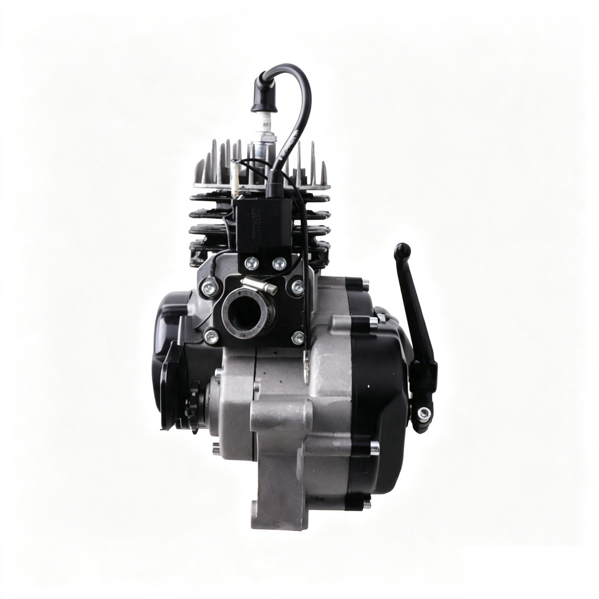 Two-stroke KTM50 air-cooled gasoline engine for small off-road go-karts, foot-start aluminum cylinder engine