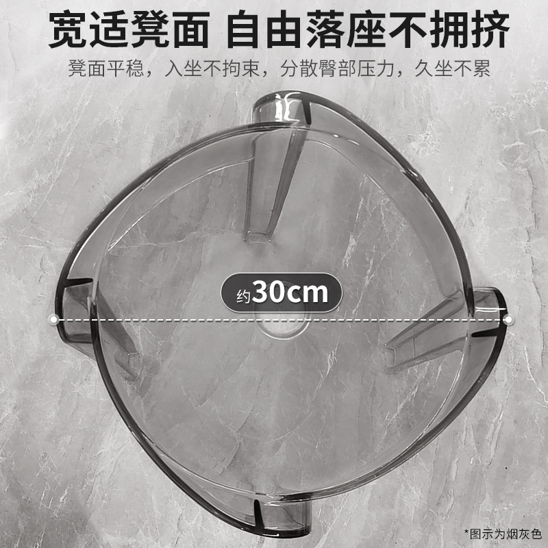 Taburetes de plástico para el hogar, taburetes redondos resistentes, taburetes altos de repuesto, taburetes de comedor.