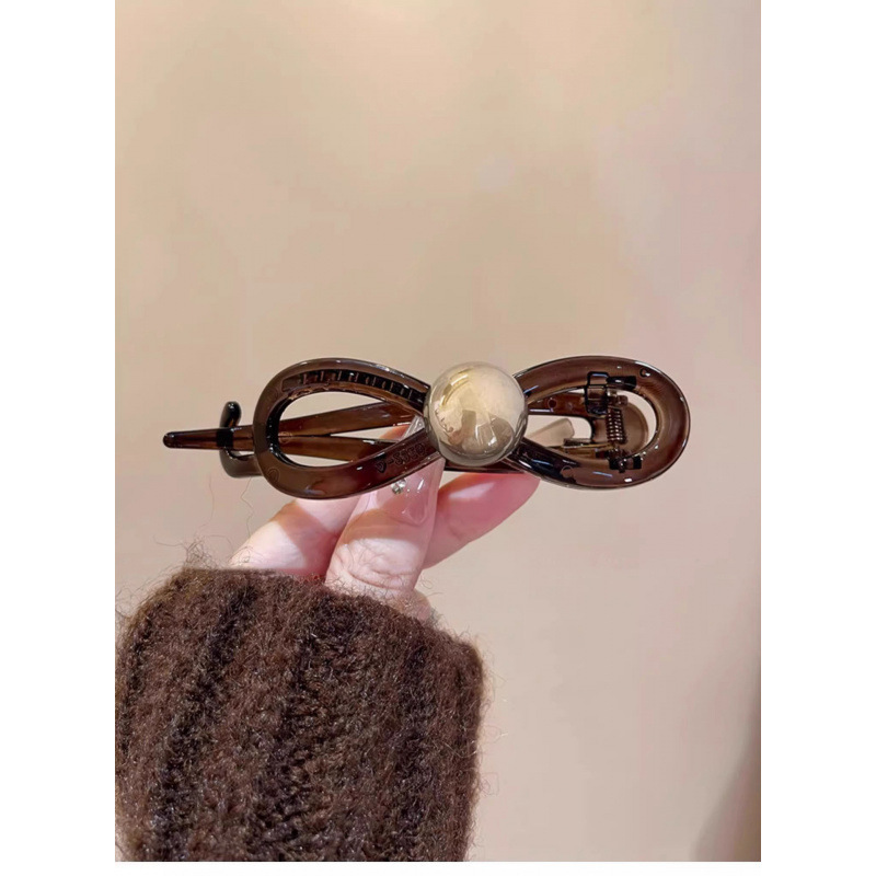 キュートでかわいいヒョウ柄の猫ツイストクリップ、女性用のハイエンドの後頭部ワンライングリップクリップ、ファッショナブルで多用途|undefined