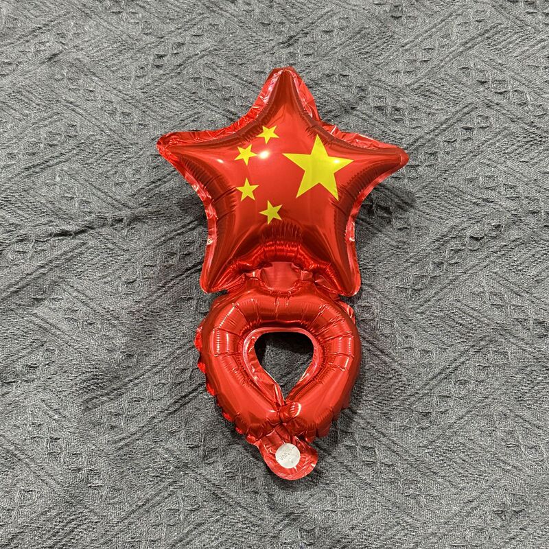 十一国庆节五角星国旗心形气球手持棒商场学校活动装饰道具魔术|undefined