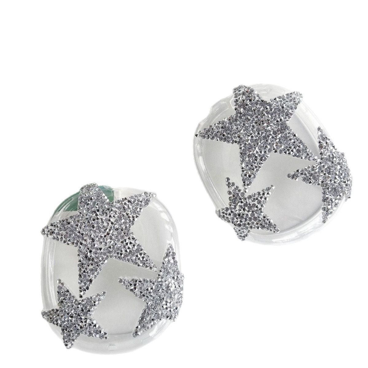 Girlsins Silver Flashing Diamond Star AirpodsMax Cover Headset Apple Bluetooth Headset Case image 7