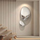 Imitation stainless steel water drop mirror device wall hanging restaurant model room wall decoration Pebble head hanging decoration soft decoration