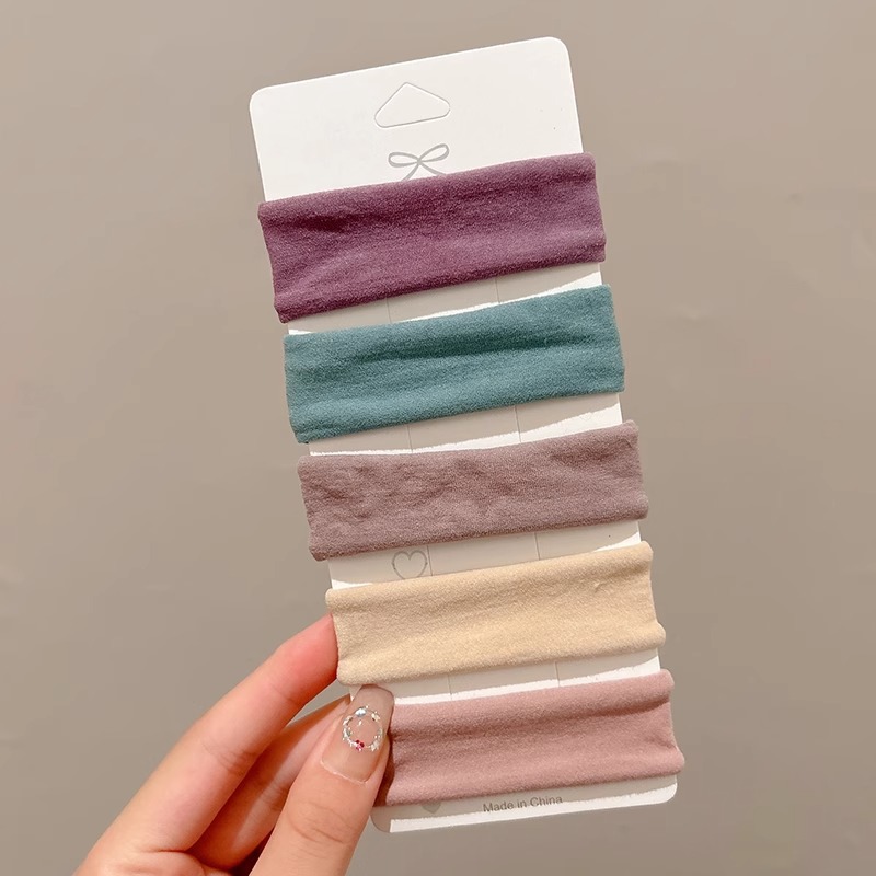 Temperamento de alta elasticidad duradero sin costura correa de cabello de mujer anillo de cabello simple de cabello de cola de caballo cubierta de cuero