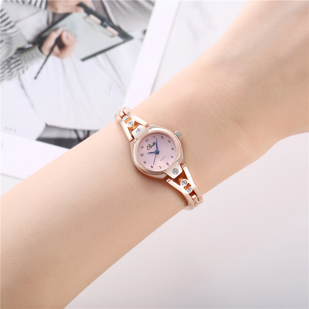 Ins Personalized Diamond Inlaid Women's Bracelet Bracelet Watch Korean Fashion Quartz Watch Student Watch Female