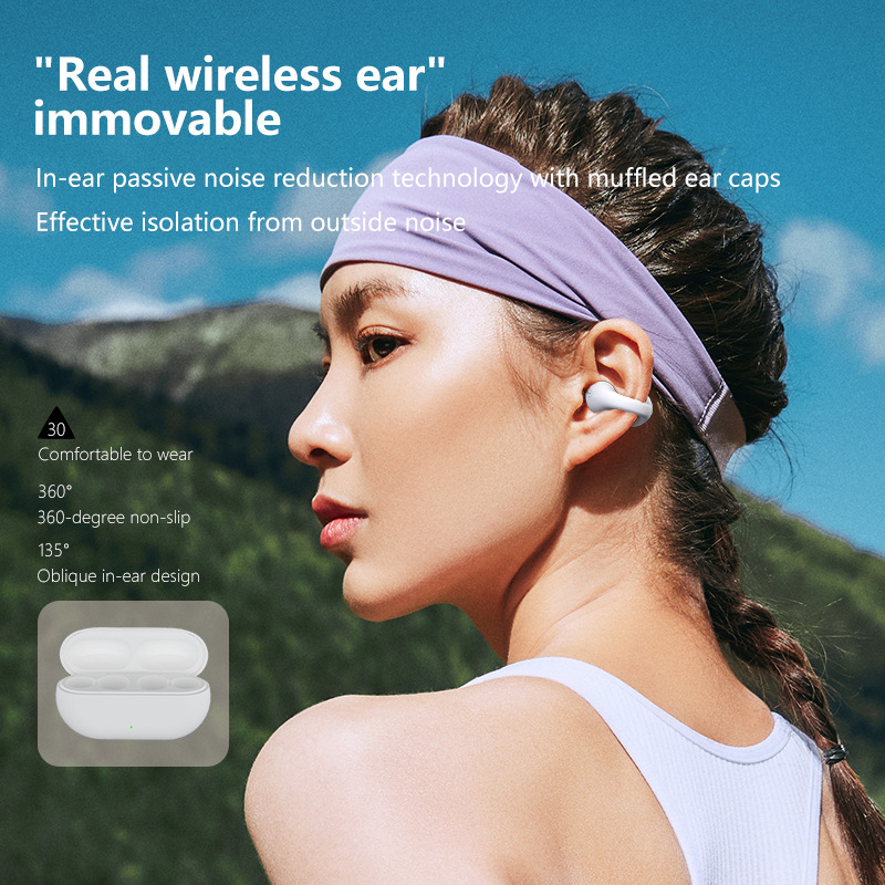 Wireless Bluetooth Earbuds Open Ear Clip Tws Sports Headphones_voghion.com