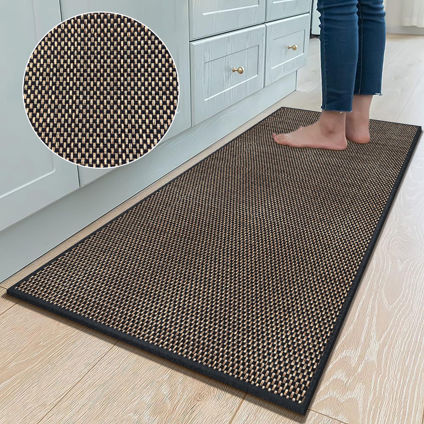 고무직물매트-[블랙]