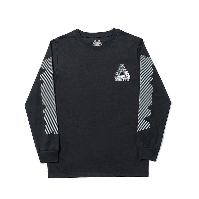 European and American Trendy Brand Palace Triangle Print High-Quality Men's and Women's Casual Long-Sleeved Sweatshirts