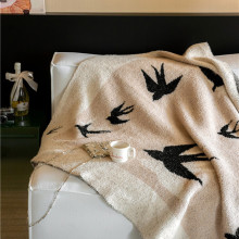 出口外贸软糯针织棉毛毯四季通用高级感沙发卧室休闲毯盖毯子亲肤