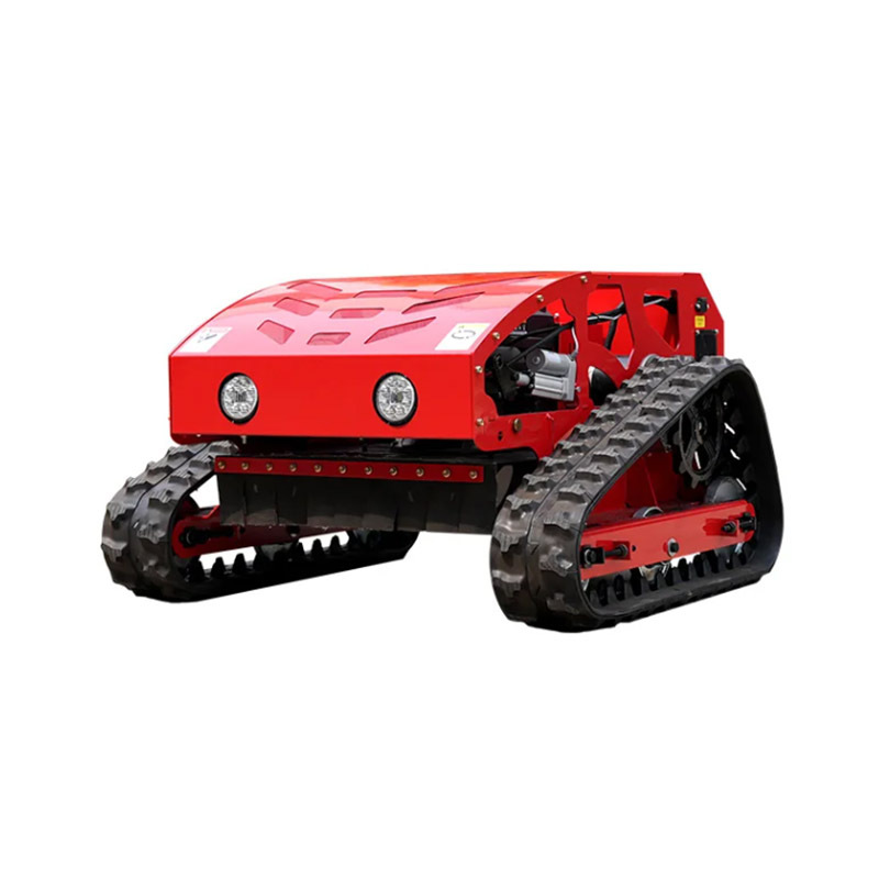 Máquina de corte de césped inteligente de control remoto de huerto CE certificación de gasolina de cuatro tiempos cortadora de césped tipo rastra