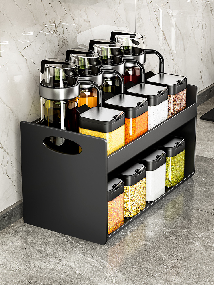 Seasoning tank salt seasoning tank storage box seasoning bottle seasoning box home kitchen salt flavor tank salt tank salt tank oil pot