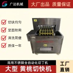 广达不锈钢全自动黄桃切块机  梨罐头水果切丁机工厂直销