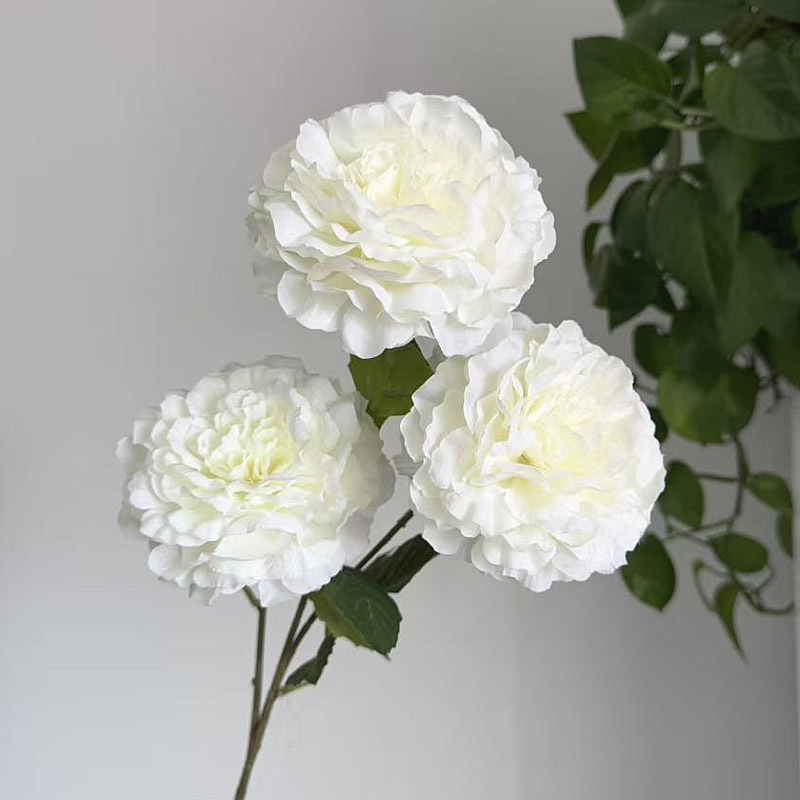 Flores artificiales blancas al por mayor para bodas, decoraciones de flores falsas, accesorios para techos de hoteles, flores artificiales blancas para celebraciones de bodas en salones de boda. image 23