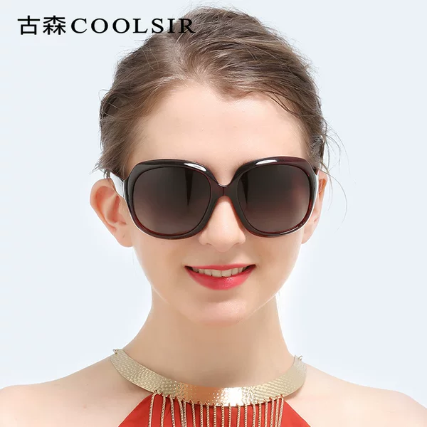 Cross-Border Women's Polarized Fashion Sunglasses, No-Makeup Street Style, Sun Protection Sunglasses, High-End Foreign Trade Sunglasses