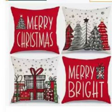 クリスマス枕カバー家の装飾枕 4 点セットリビングルームソファクッションカバー寝室の枕メーカー卸売|undefined