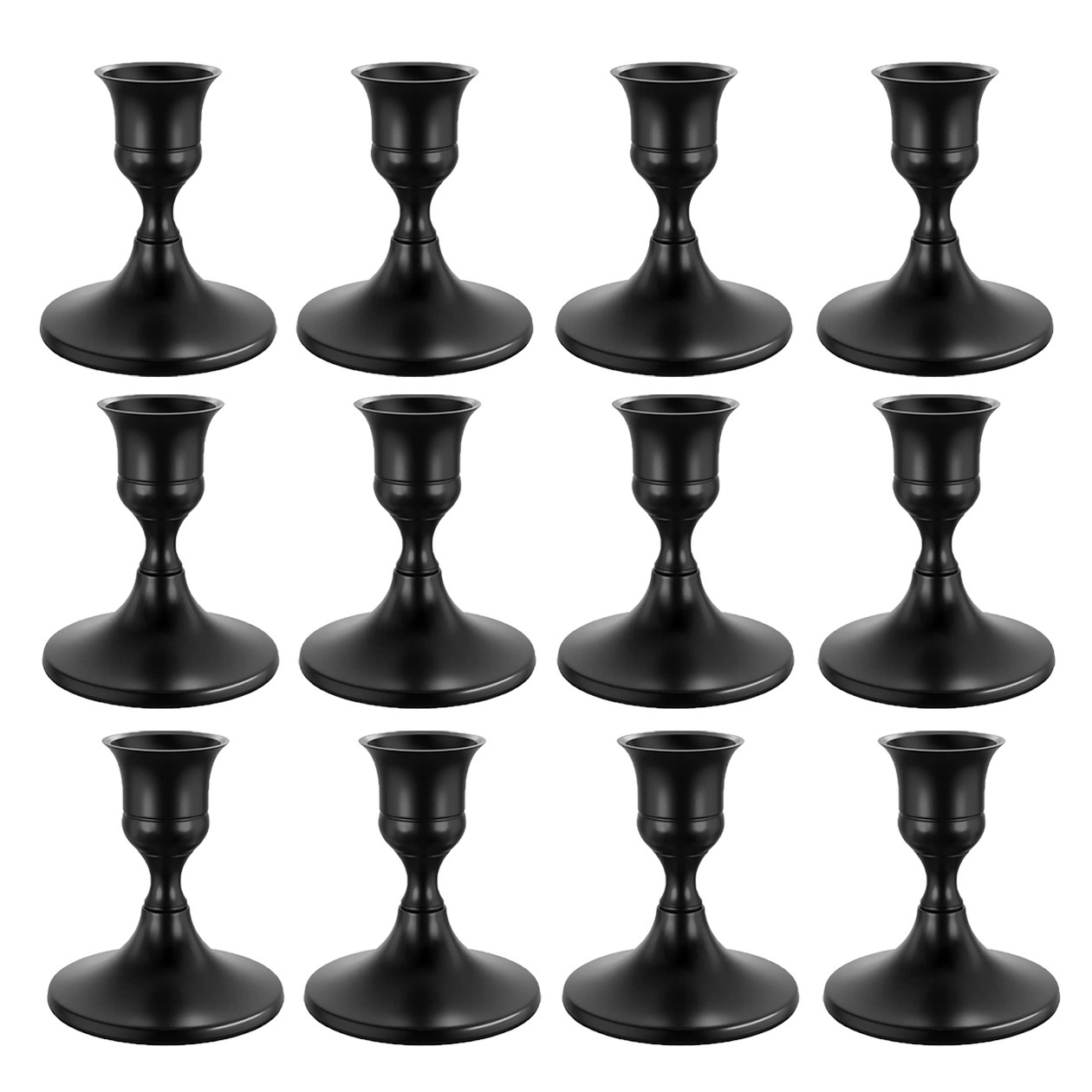 Adornos de candelabros pequeños simples de estilo europeo Navidad San Valentín luz de velas Cena Sentido de ambiente Candelabros Decoración de bodas