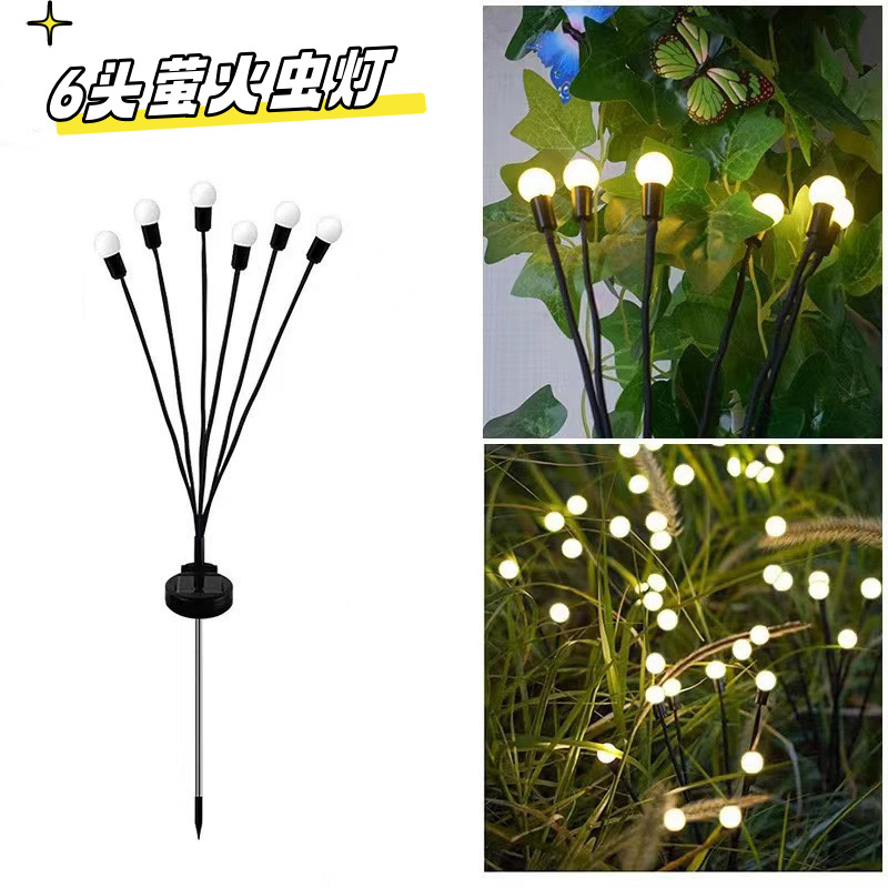 lámpara de luciérnagas solar, lámpara de luciérnagas de aire, lámpara de jardín