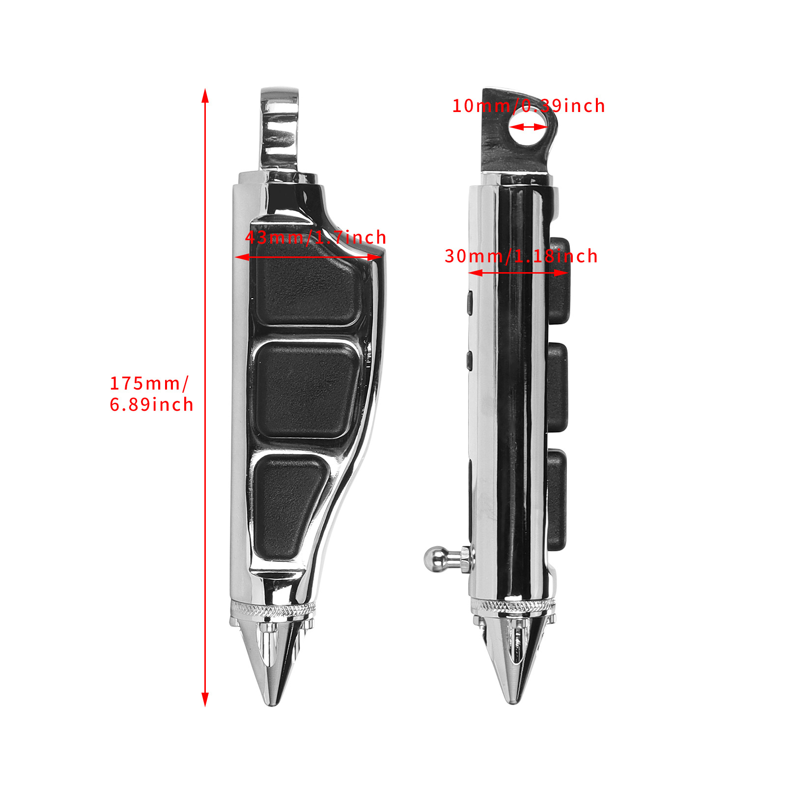 Motorcycle Modified Footrest Suitable for Harley Motorcycle Foot Pad Bracket Aluminum Alloy Foot Support Plate