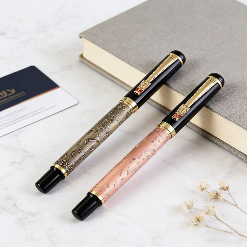Manufacturer wholesale metal heavy feel writing signature pen business office advertising gift ballpoint pen custom logo