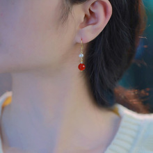 小众设计新中式珍珠超气质冬日ins风时尚复古高级耳环2023年新款