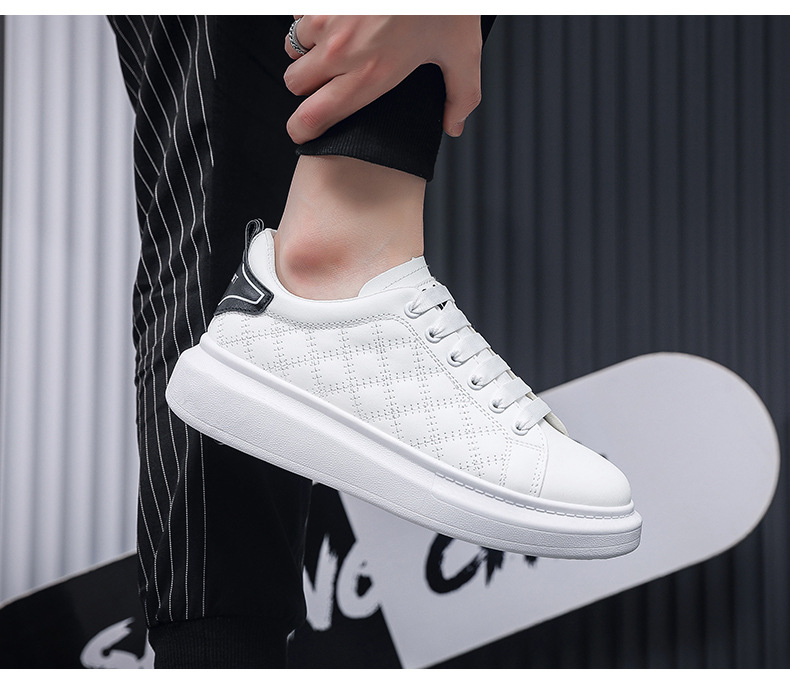 2023 été nouveaux hommes Mc Queen baskets étudiant respirant plate-forme booster chaussures pour hommes polyvalent à la mode blanc chaussures_voghion.com