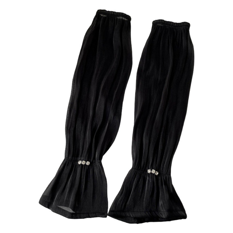 Verano de protección solar encaje malla hielo manga las mujeres grandes al aire libre conducción suelta transpirable largo brazo protección seda hielo ovisleeve