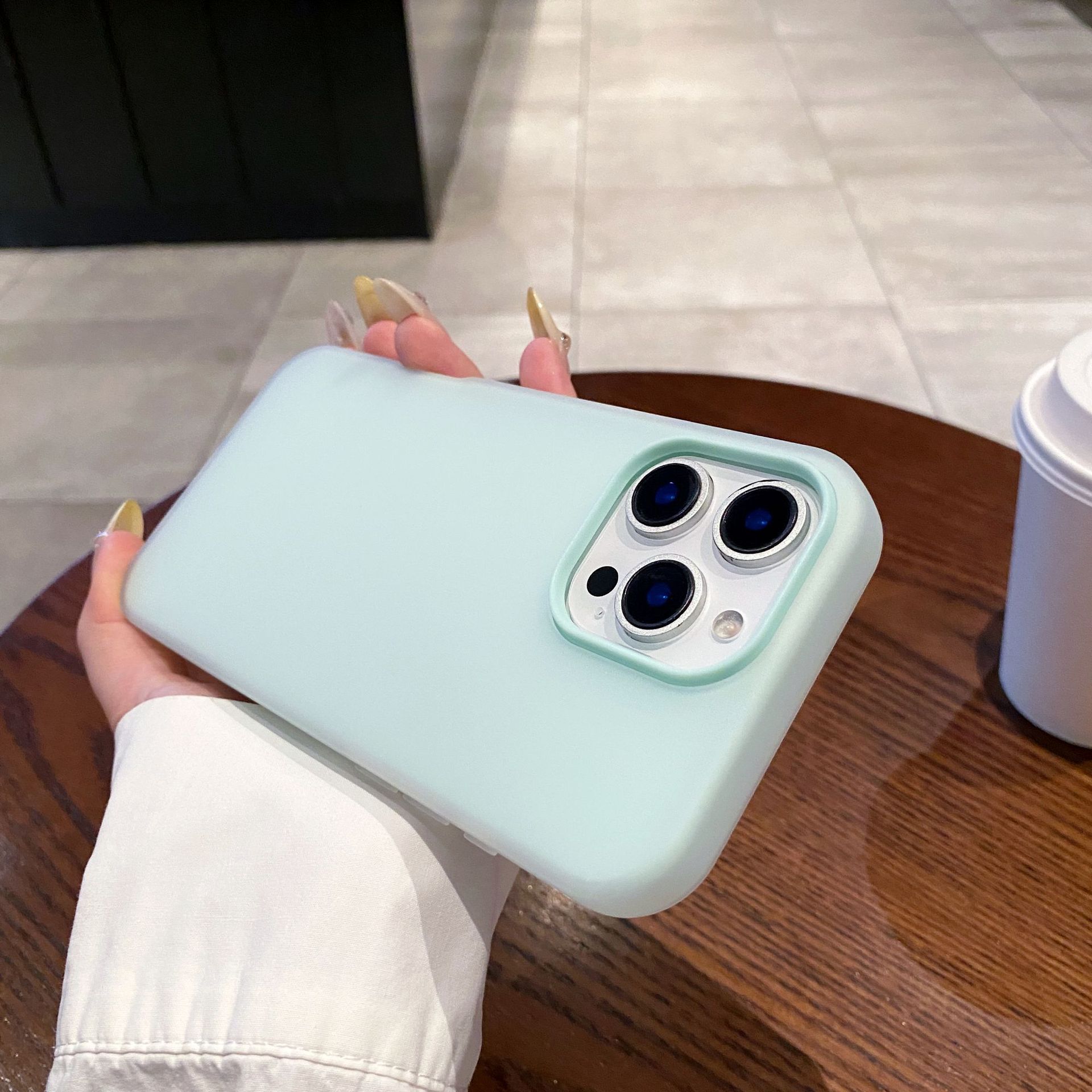 Verano color caramelo sensación de la piel dos en uno para iPhone16 Apple 15ProMax funda para teléfono móvil 14 pareja 13 nuevo