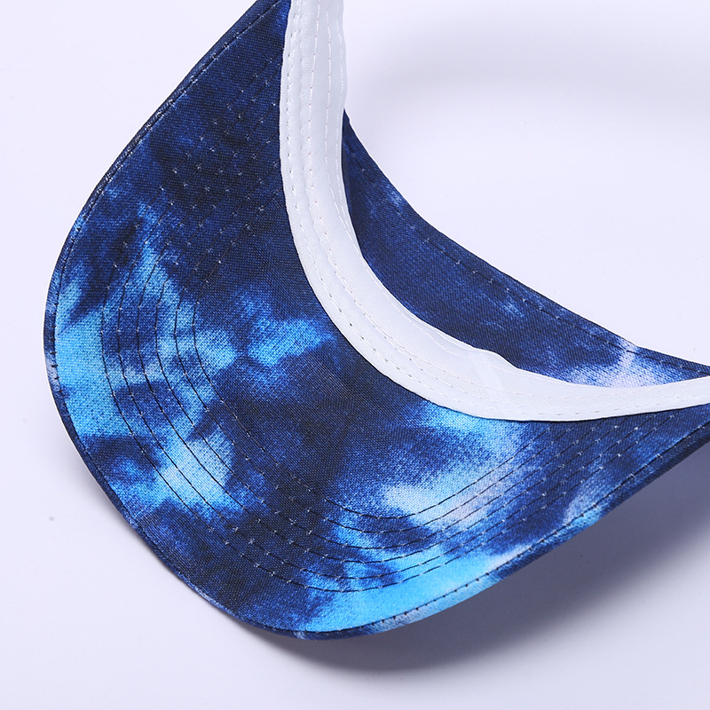 Summer Season Unisex Gender Unisex Ins Style Tie Dye Curved Eaves Sun Hat