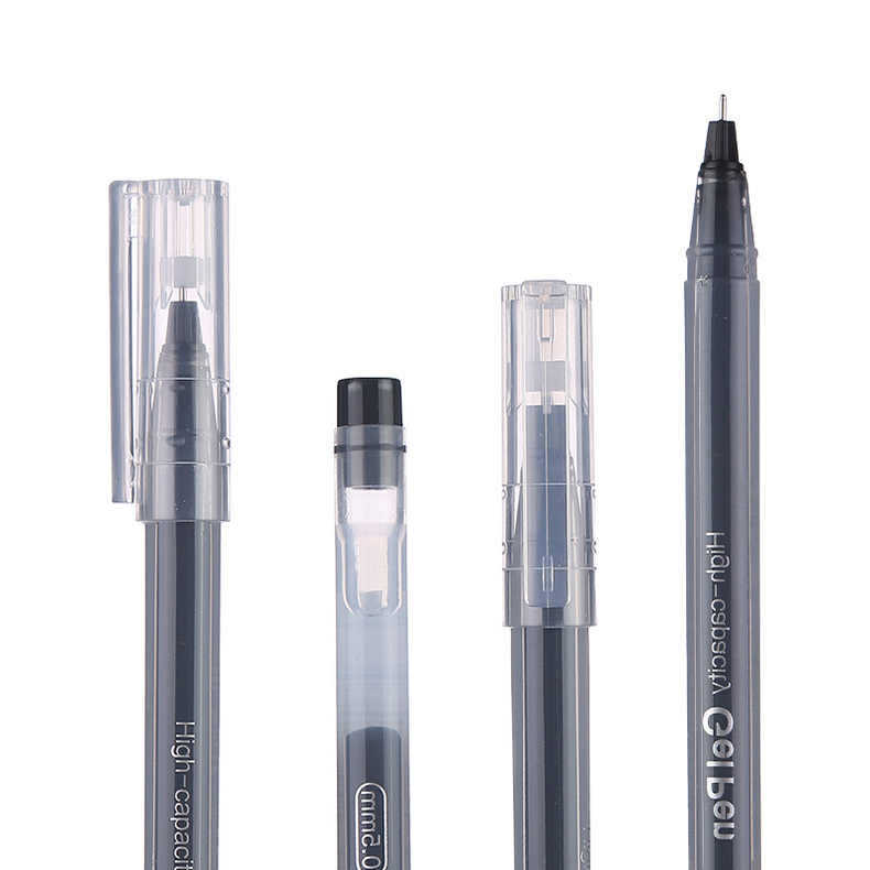(2개) CHENGUANG B6901 대용량 풀 바늘 젤 펜 0.5MM 통합 서명 펜 학생 일회용 펜