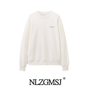 Autumn 2024 New Women's Clothing European and American Style Fashionable Casual Simple Contrast Color Printed Sweat 1165486