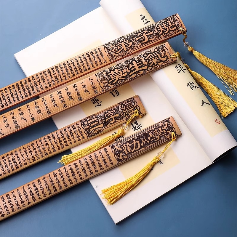 Regla de anillo de mango de bambú doméstico regla de bambú sólida para engrosar regla de discípulo para maestra de artefacto especial para mujeres regla de enseñanza