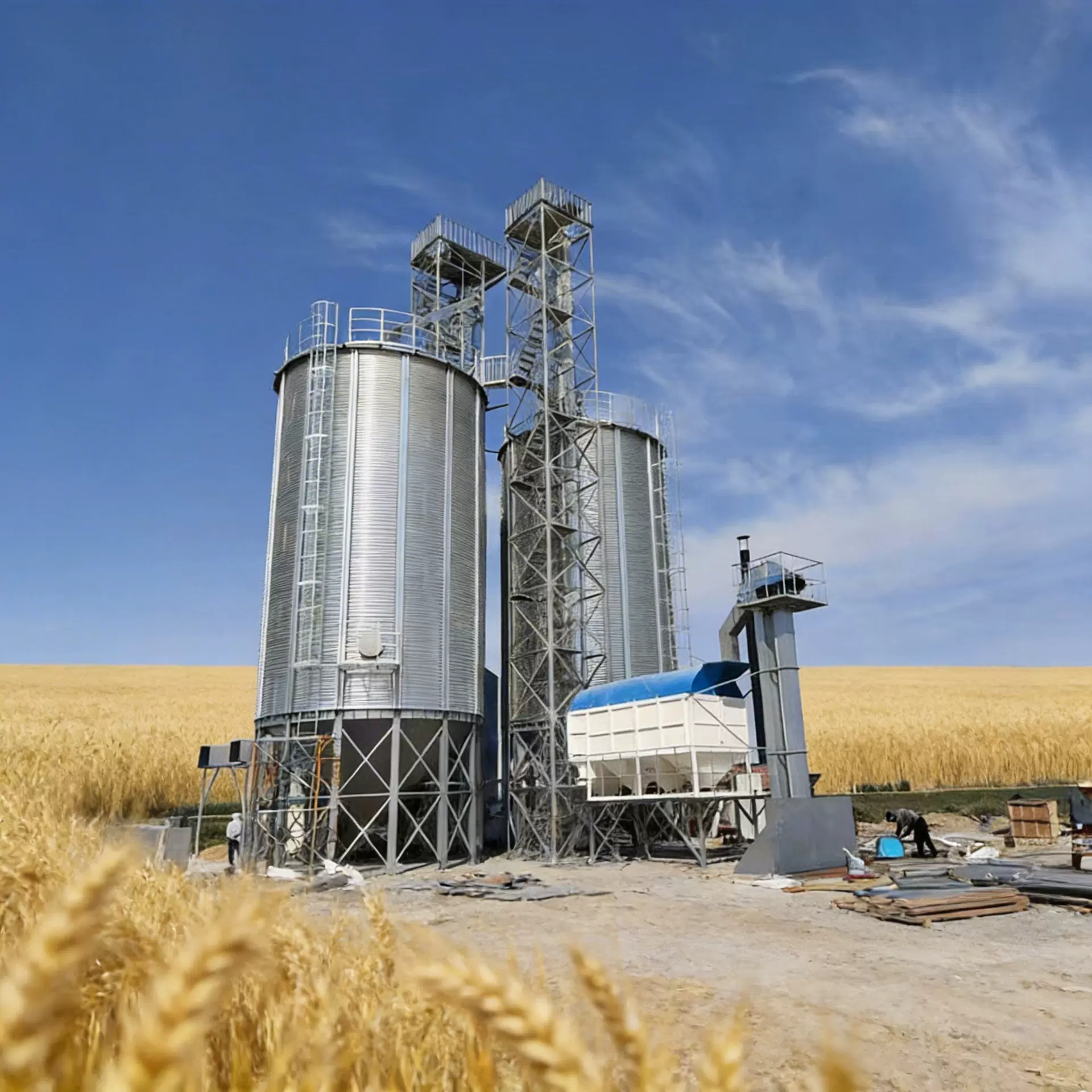 粮食钢板仓 装配式式储罐 镀锌波纹板储粮仓