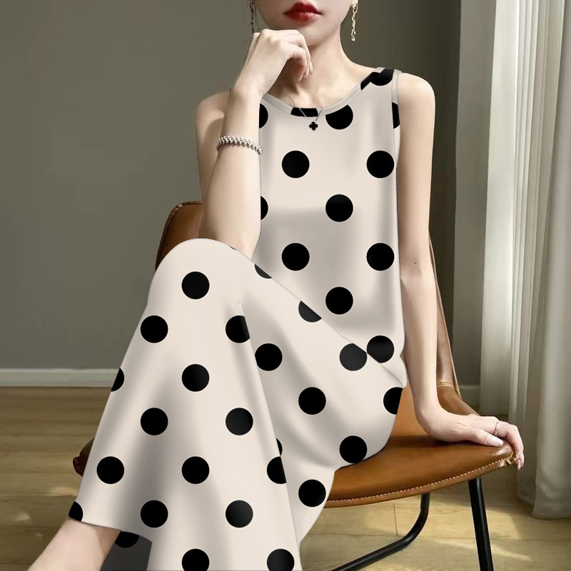 批发2025年夏季女士爆款减龄夏季妈妈吊带无袖内搭外穿背心连衣裙