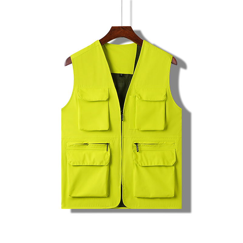 Nuevo chaleco de gama alta para exteriores, chaleco de fotografía de pesca multifuncional multibolsillo para hombre, ropa exterior, personalización